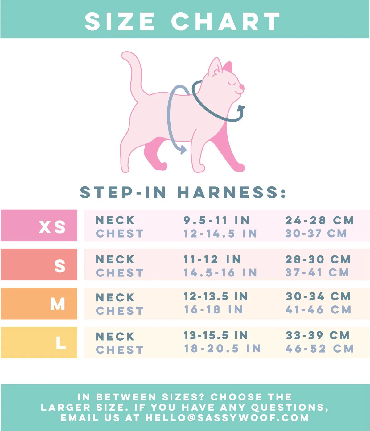 Cat Step-In Harness - Hello Kitty® Aqua - Image 3
