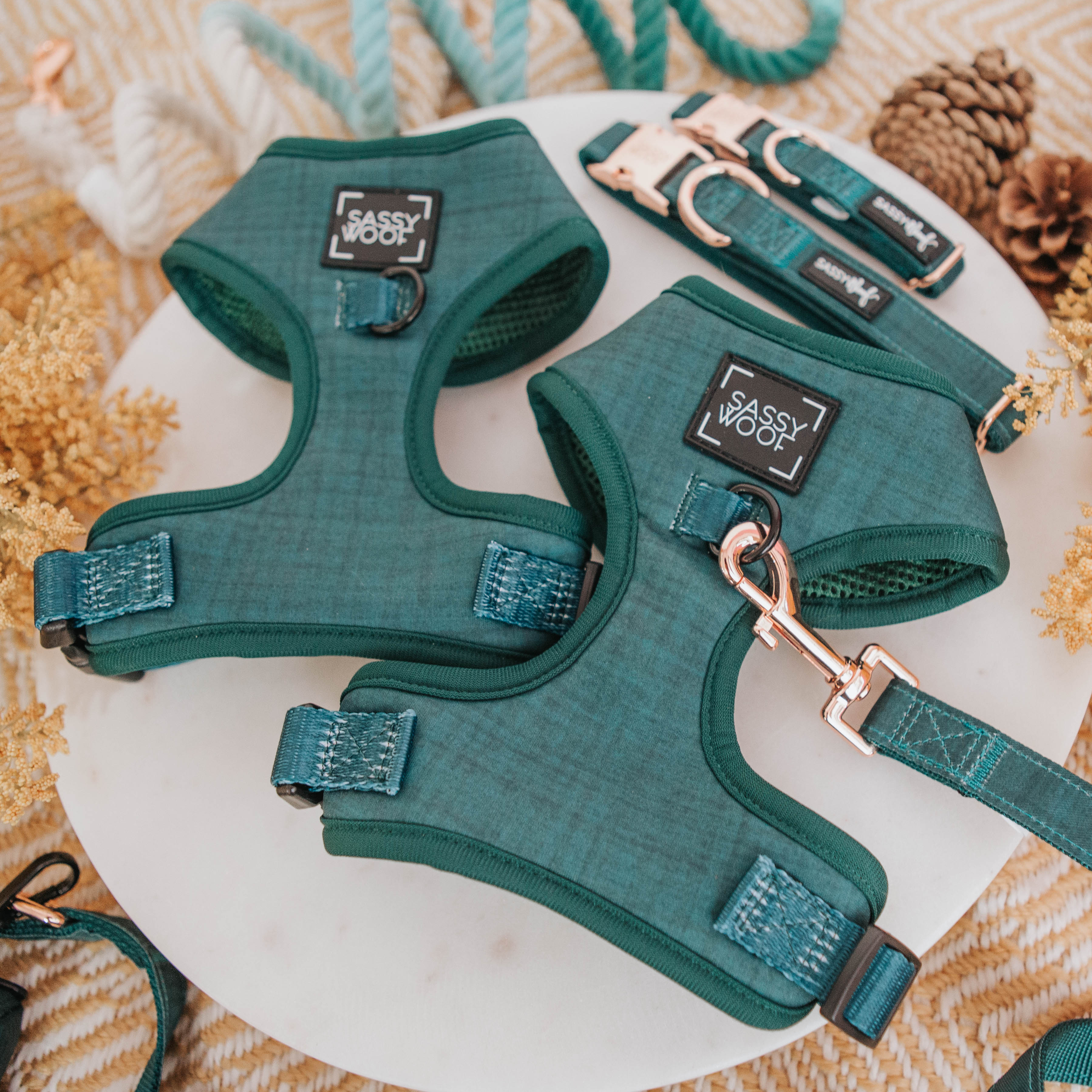 Dog Adjustable Harness - Forest - Image 5