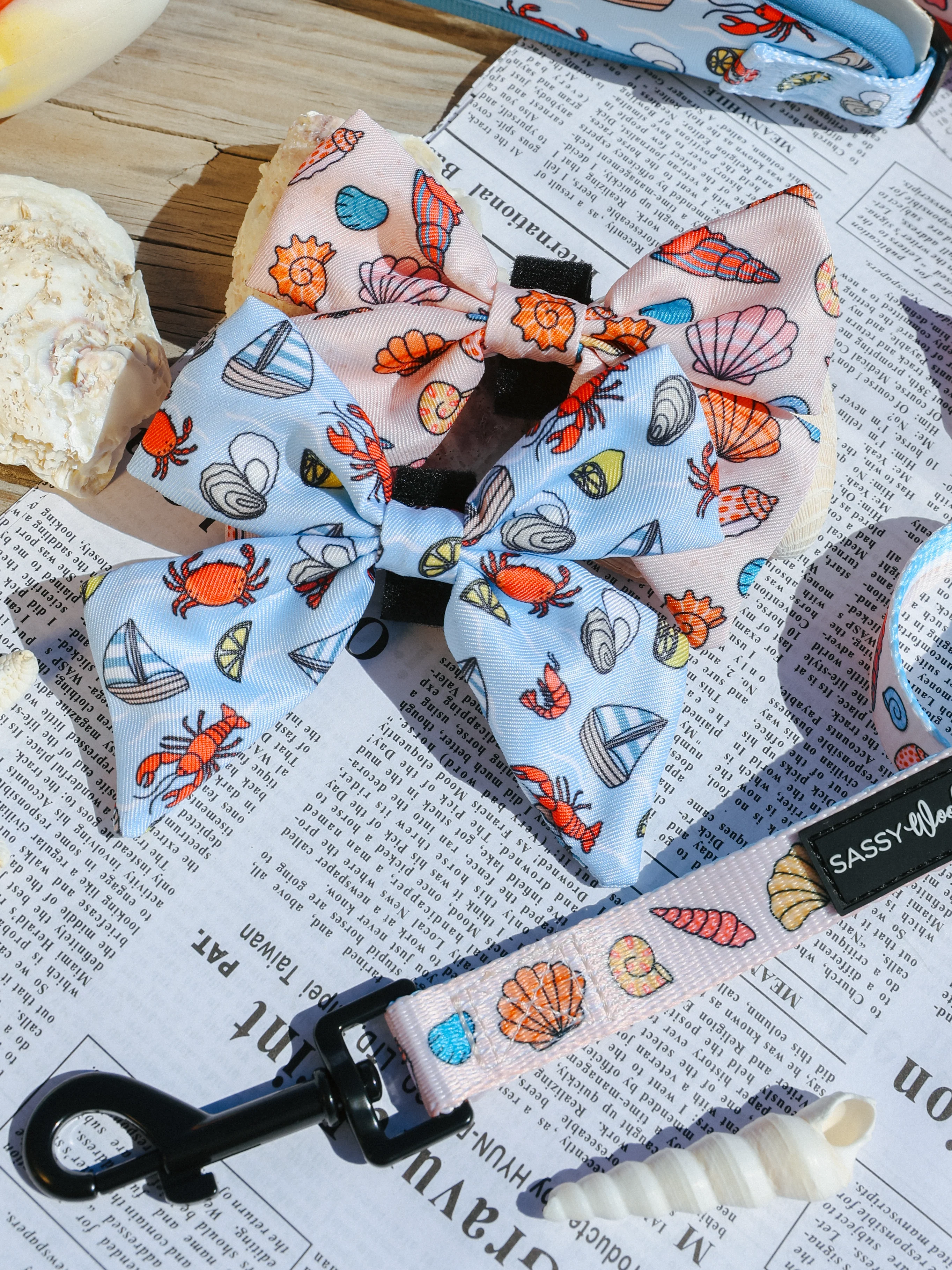 Dog Sailor Bow - Shell Yeah - Image 4