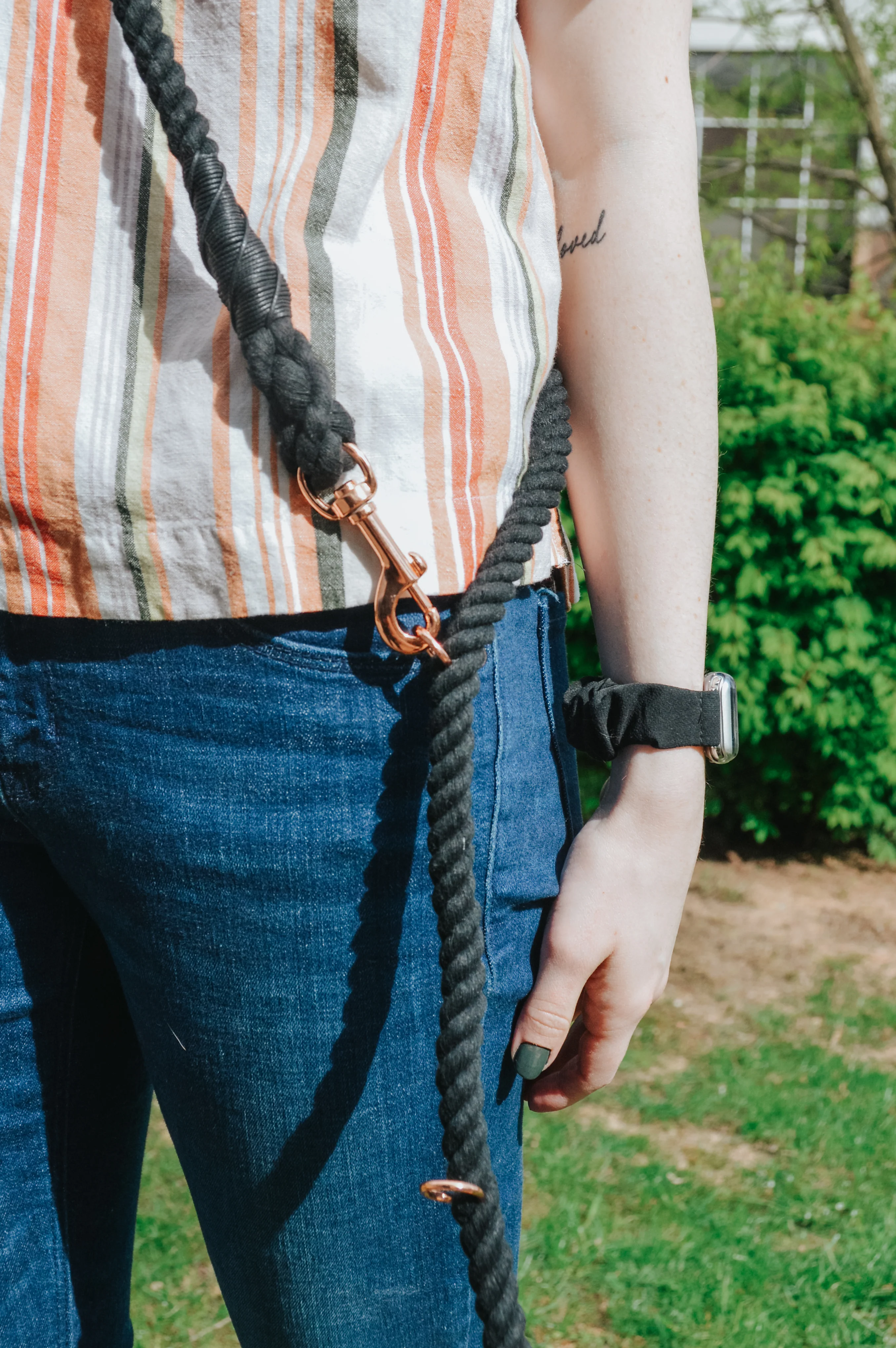 Hands Free Rope Leash - Noir - Image 4