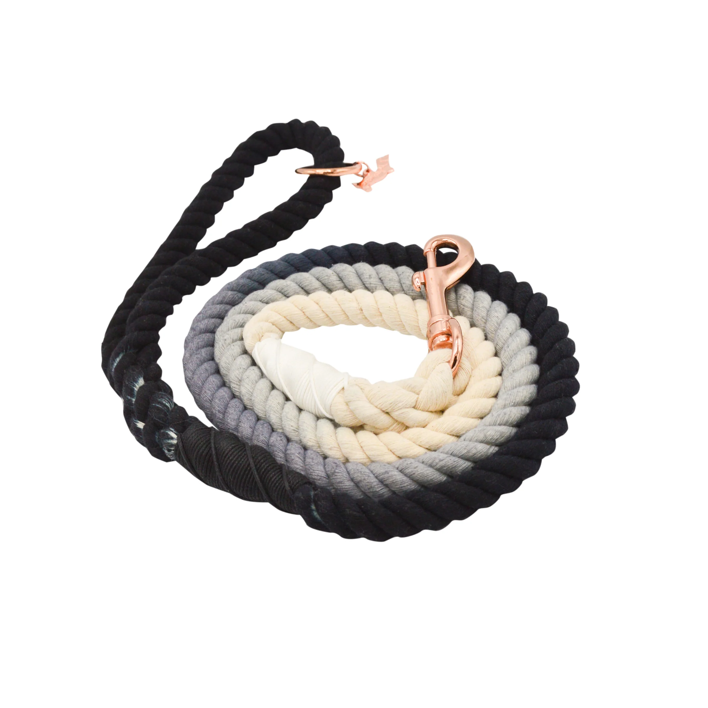 Dog Rope Leash - Ombre Black - Image 2