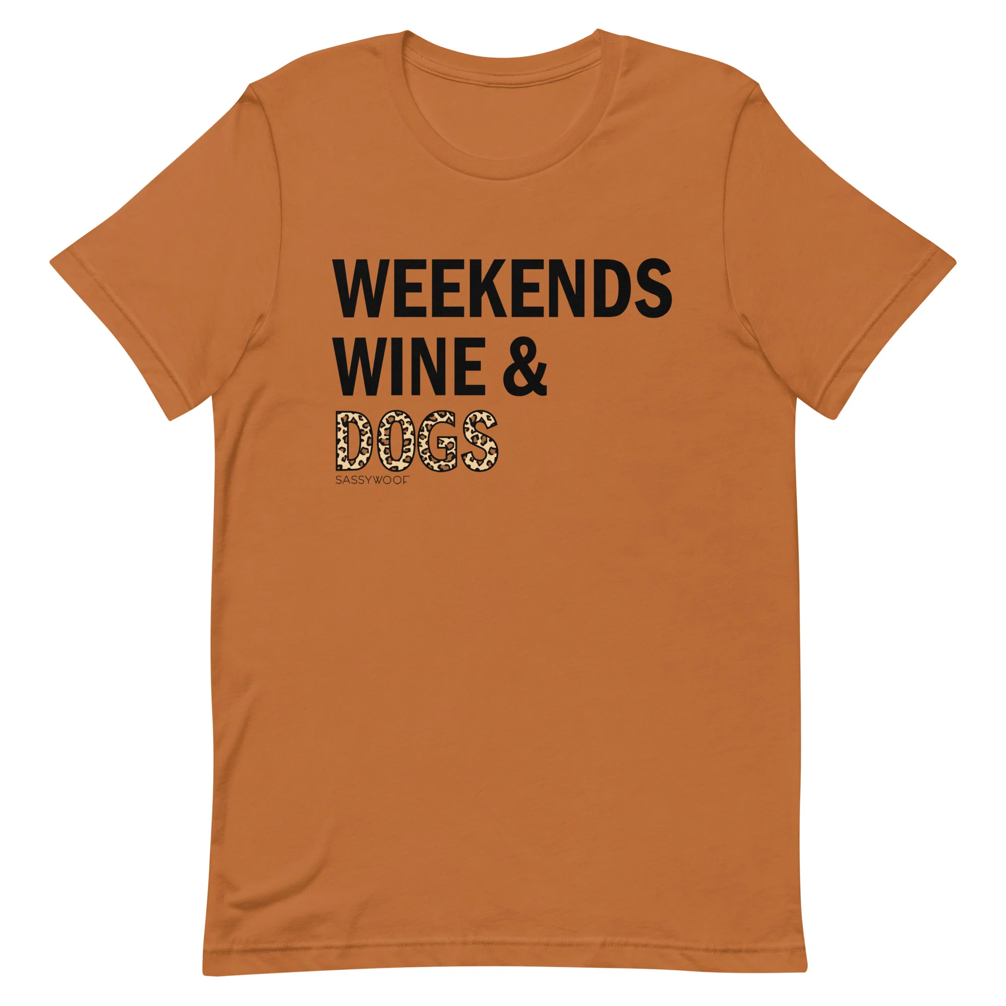 Weekends, Wine, & Dogs Tee - Image 3