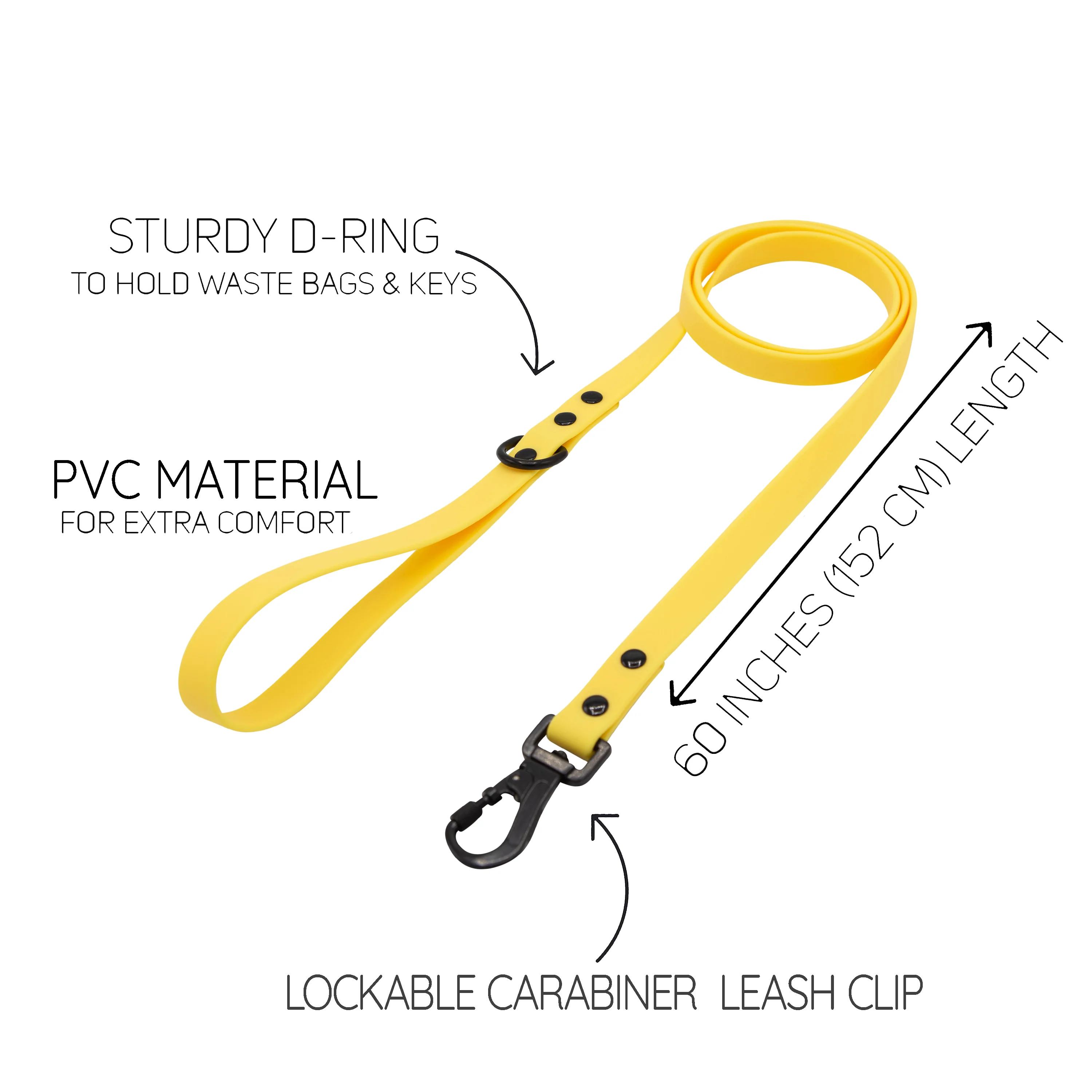 Dog Waterproof Leash - Yellow - Image 4